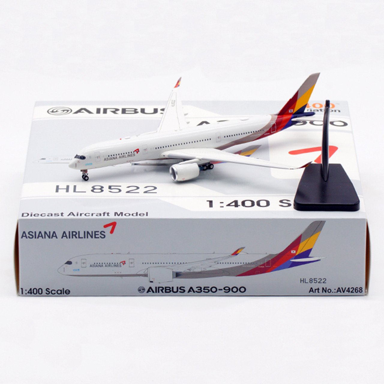アシアナ航空 A350-900 ギア着脱可 Aviation 1/400 アシアナ航空 A350-900 ギア着脱可 Aviation 1/400