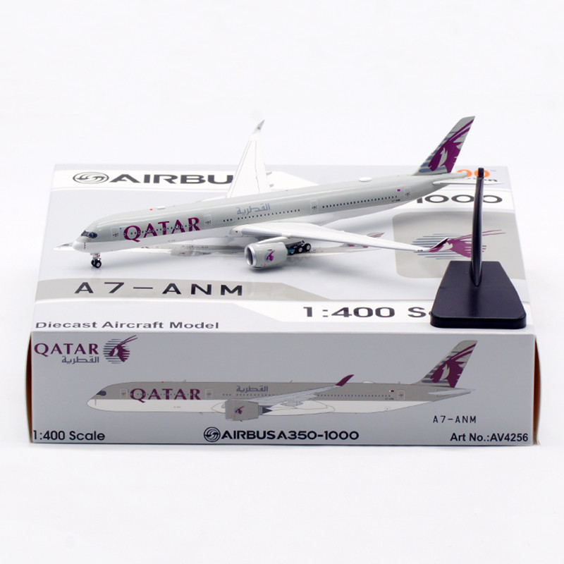 Aviation400 Qatar Airways Airbus A350-1041 A7-ANM AV4256 1:400