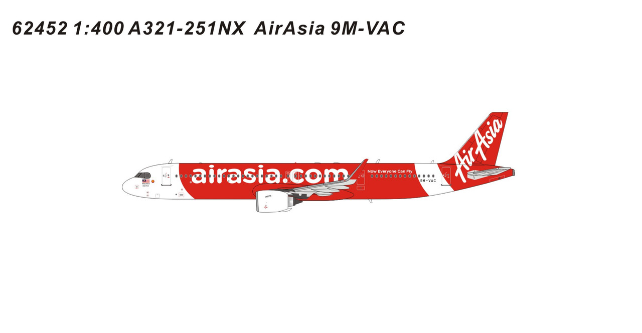 Panda Models AirAsia A321-251NX 9M-VAC 62452 1:400