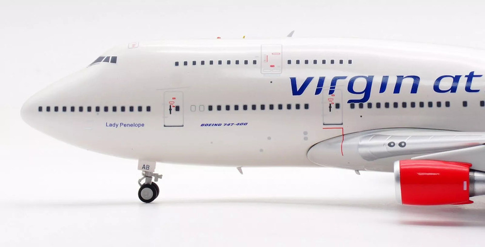 B-Models Virgin Atlantic Airways Boeing 747-4Q8 G-VFAB with stand