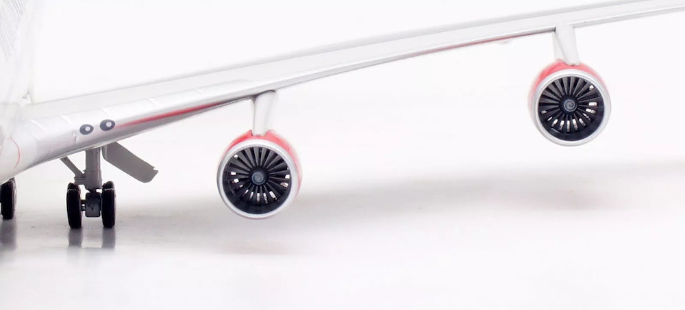 B-Models Virgin Atlantic Airways Boeing 747-4Q8 G-VFAB with stand