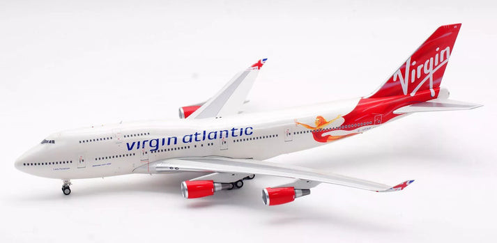 Gemini 1/400 747-4Q8 Virgin Atlantic航空 B-Models Virgin Atlantic Airways Boeing 747-4Q8 G-VFAB with stand