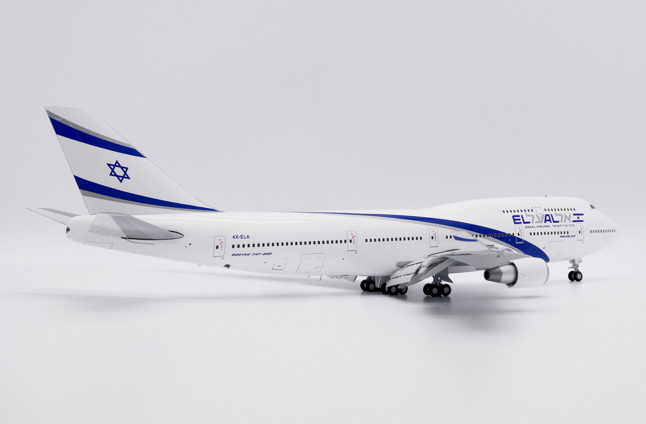 El Al Israël Airlines Boeing 747-400 - With Limited Edition Aviontag 4x Ela Jc Wings 1200 Xx20319
