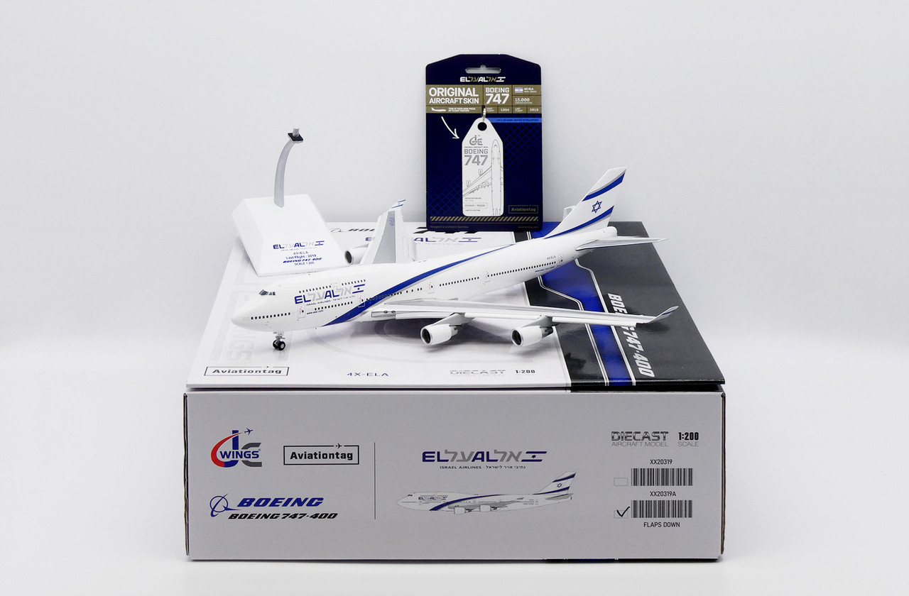 JC Wings El Al Israel Airlines Boeing 747-400 Reg: 4X-ELA 