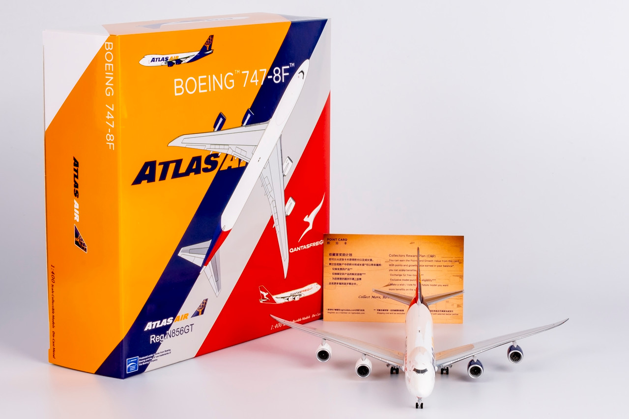 NG Model Atlas Air(Qantas Freight) 747-8F fantasy hybrid colors