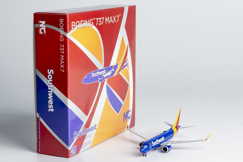 サウスウエスト航空 737 MAX 7 N7207Z 1/400 NG Model Southwest Airlines 737 MAX 7 N7207Z 87002 1:400