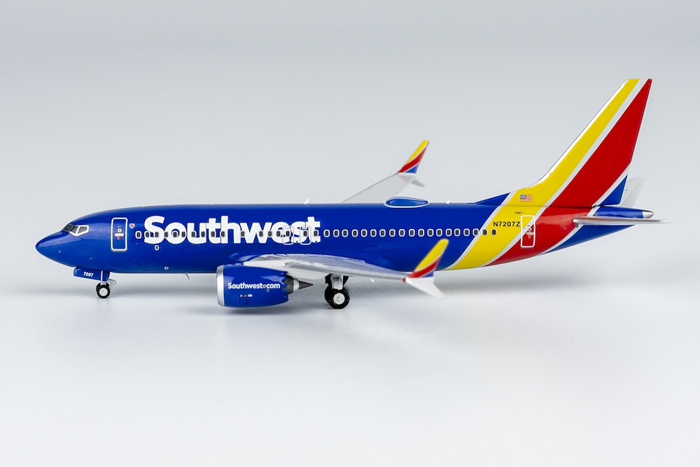 サウスウエスト航空 737 MAX 7 N7207Z 1/400 NG Model Southwest Airlines 737 MAX 7 N7207Z 87002 1:400
