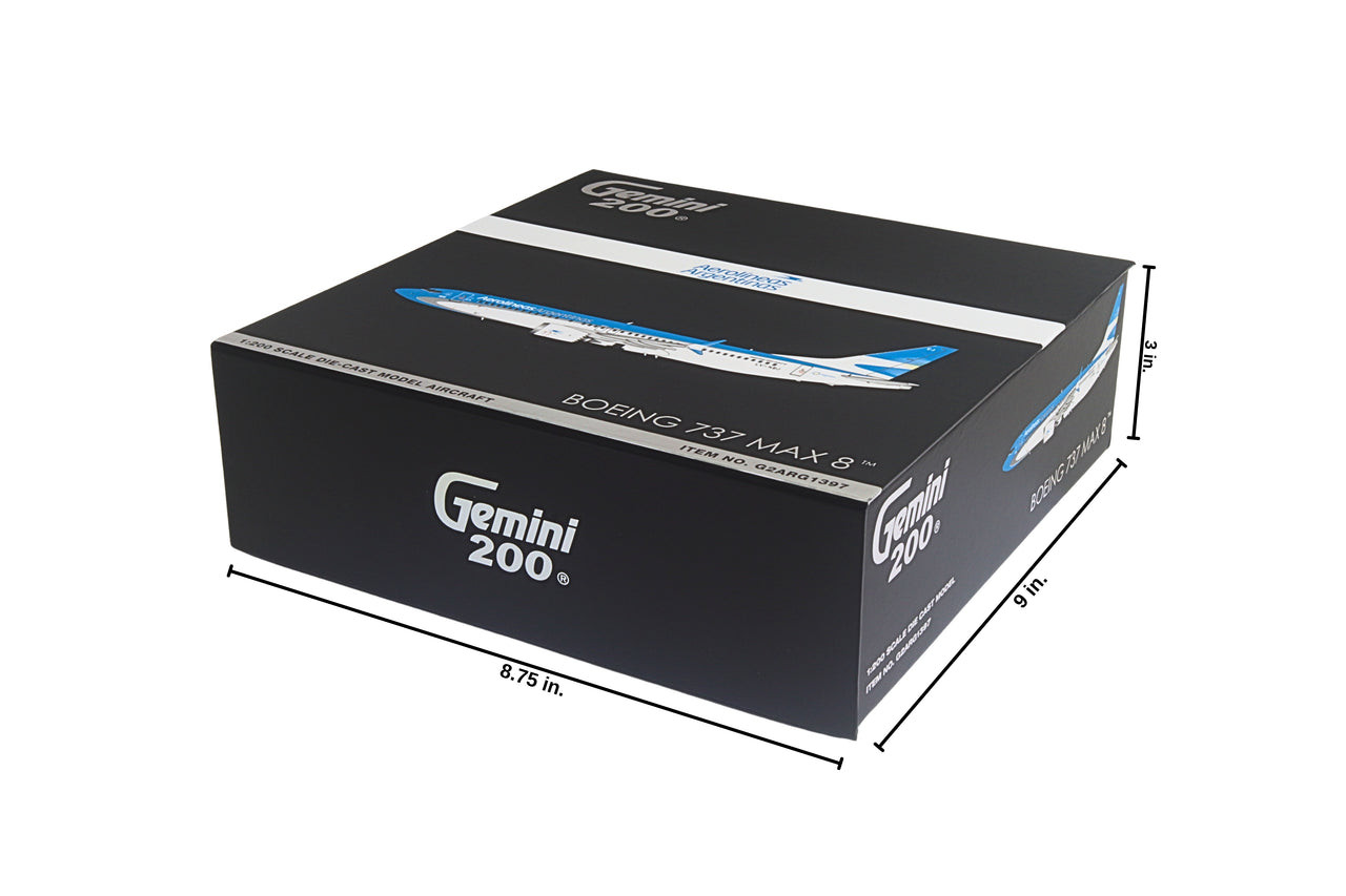 Gemini200 Aerolineas Argentinas 737 MAX 8 LV-KEJ G2ARG1397 1:200