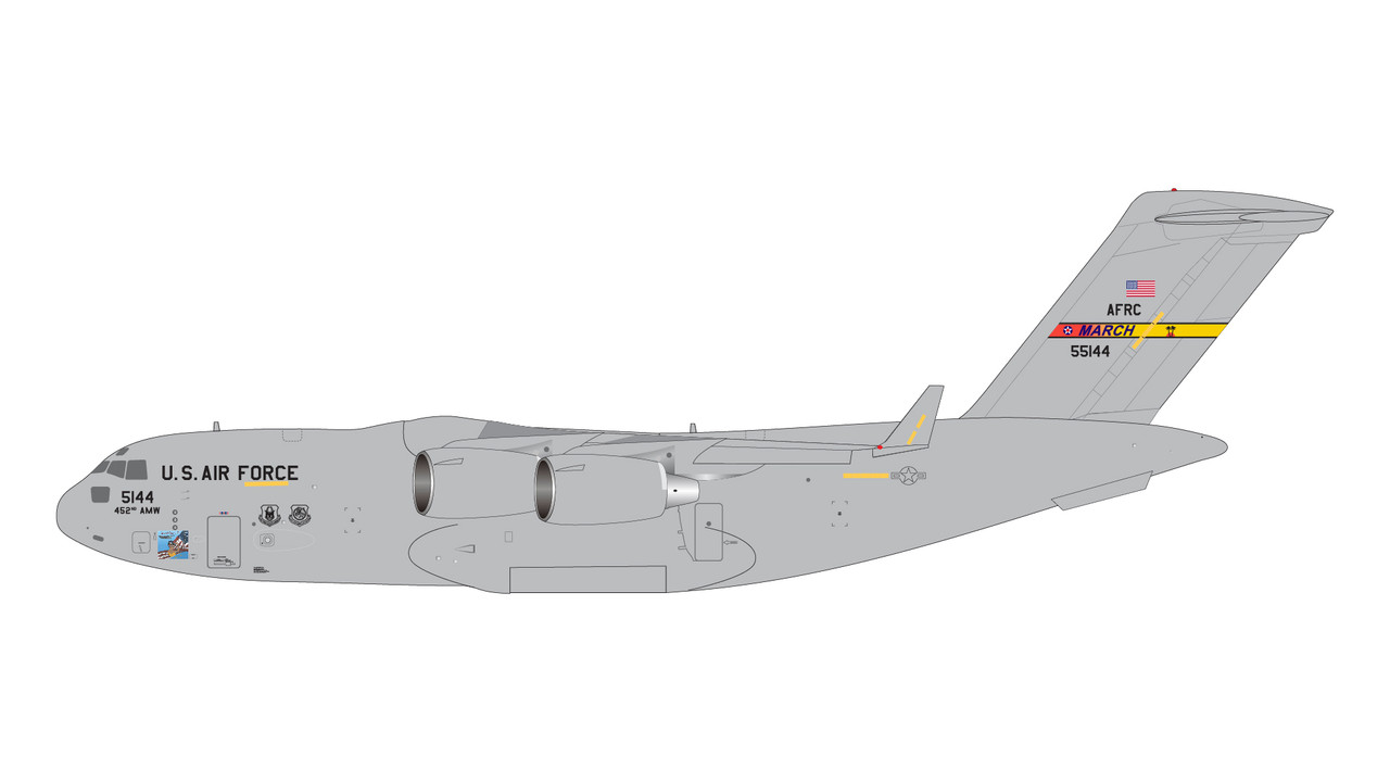 Gemini200 U.S. Air Force C-17 Globemaster 05 5144 March AFB