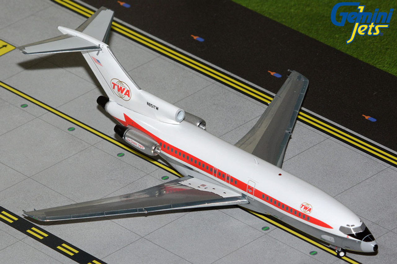 1/200 TWA B727ディスプレイモデル Gemini200 Trans World Airlines B727-100 N851TW 