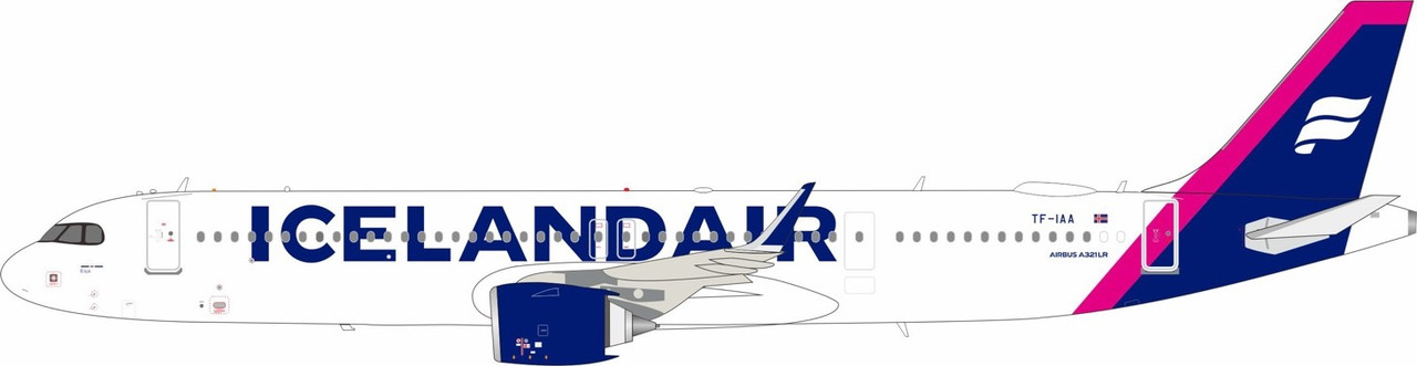 Inflight200 Icelandair Airbus A321-271NX TF-IAA with stand
