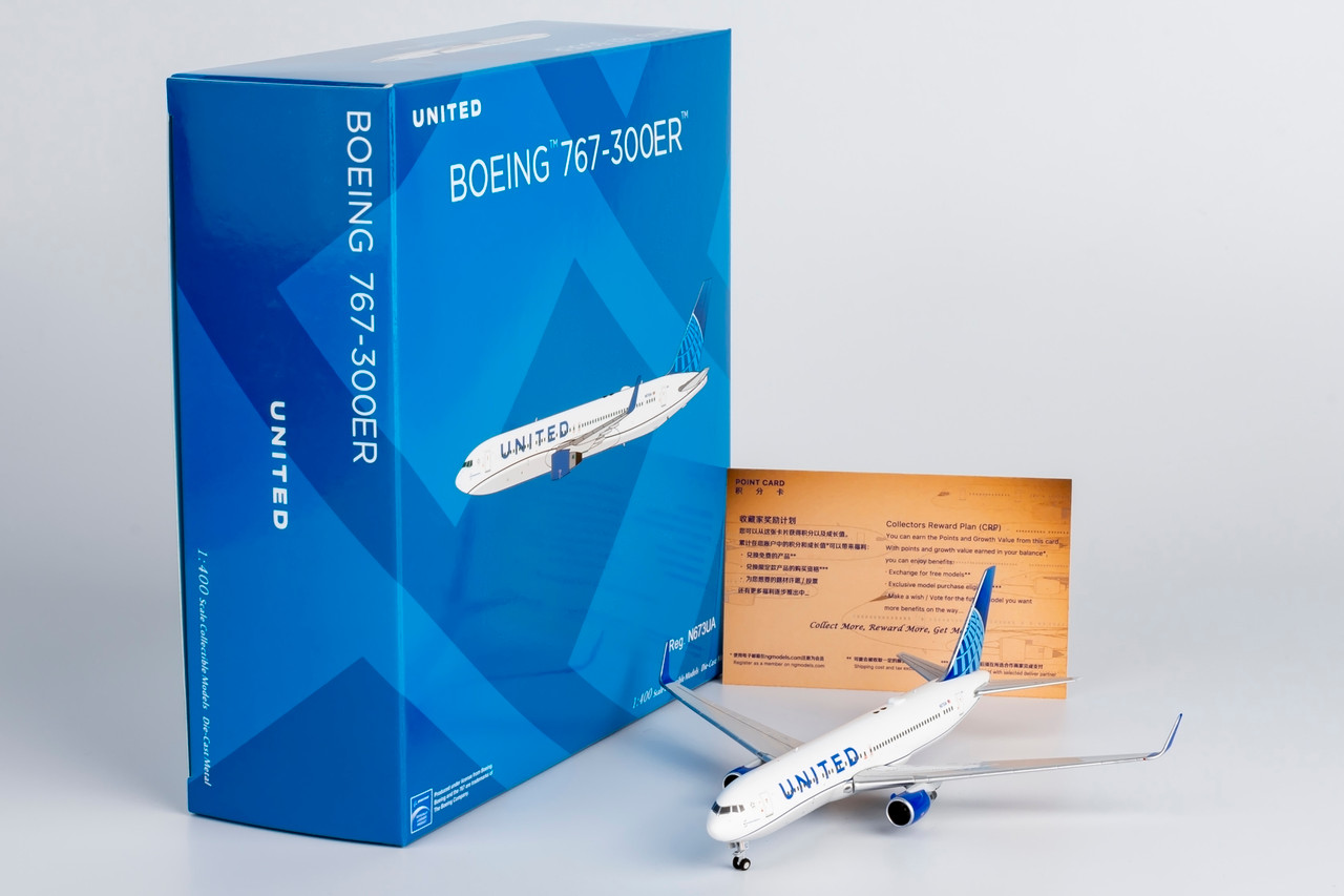 NG Model United Airlines 767-300ER/w Blue Evolution livery N673UA