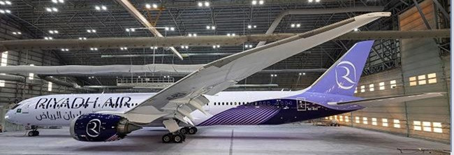 JC Wings Riyadh Air Boeing 787-9 Dreamliner Reg: HZ-RXX With