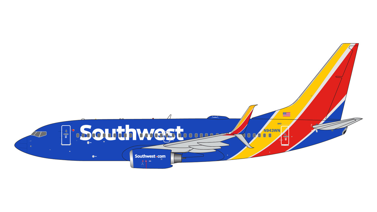 Gemini Jets Southwest Airlines B737-700 N943WN GJSWA2293 Scale 1:400