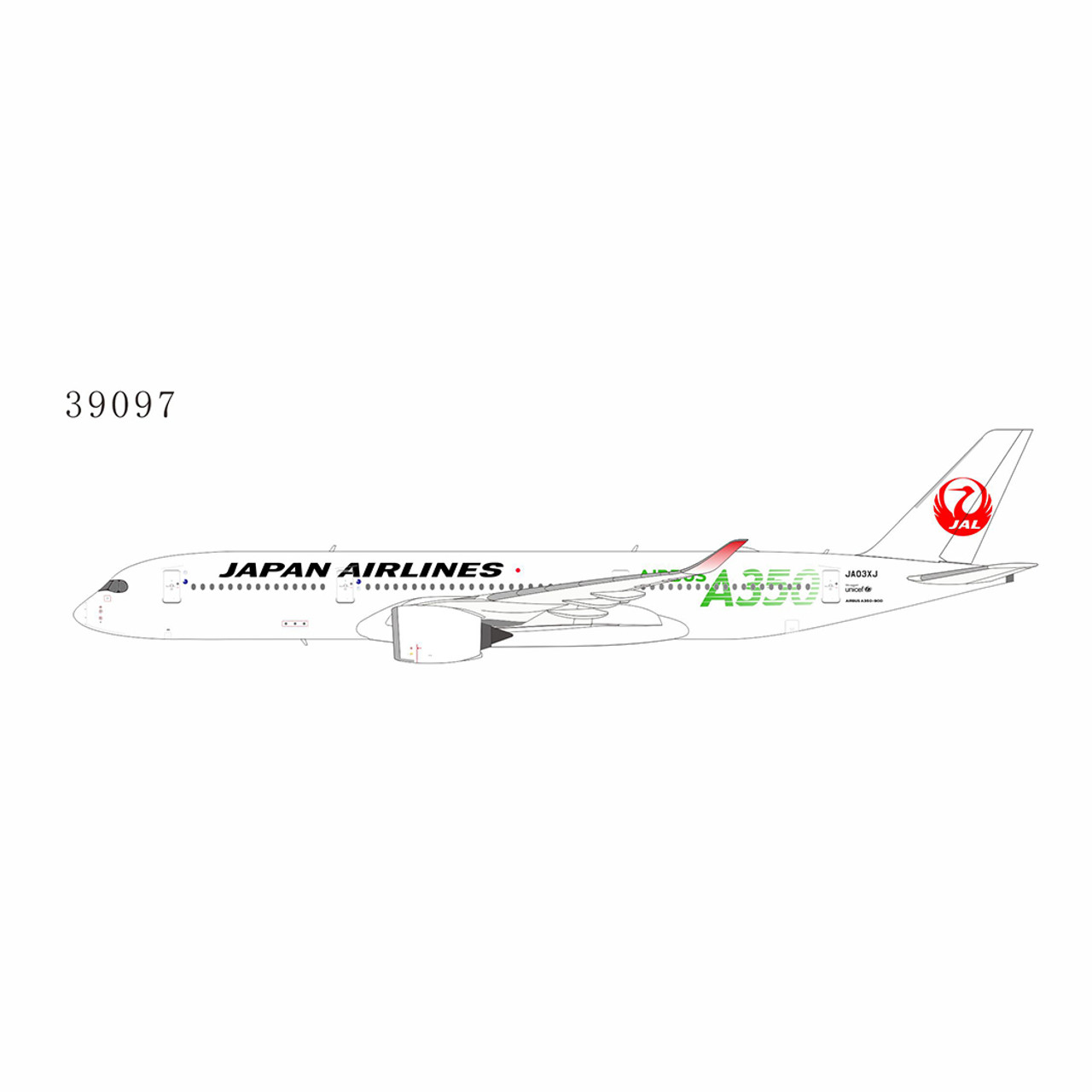 NG JAL 日本航空 A350-900 AIRBUS JA03XJ 1/400 NG Model Japan