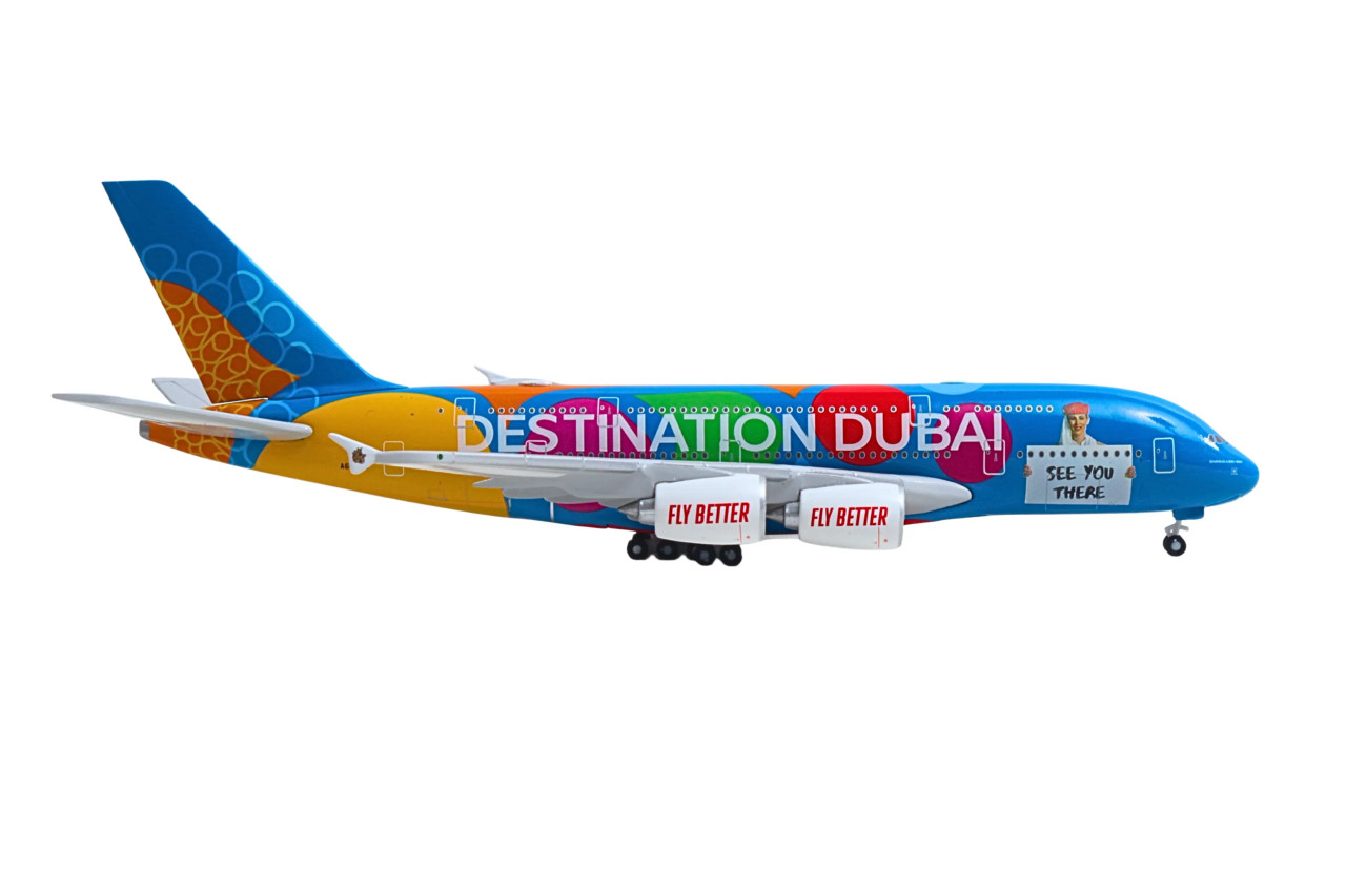 HERPA EMIRATES A380 DESTINATION DUBAI Scale 1:500