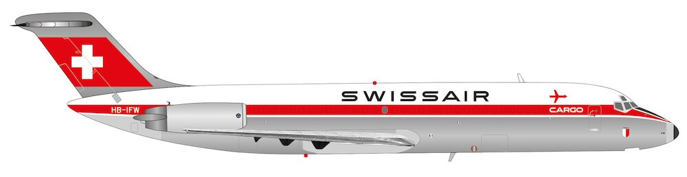 HERPA SWISS DC-9-30F 1:200