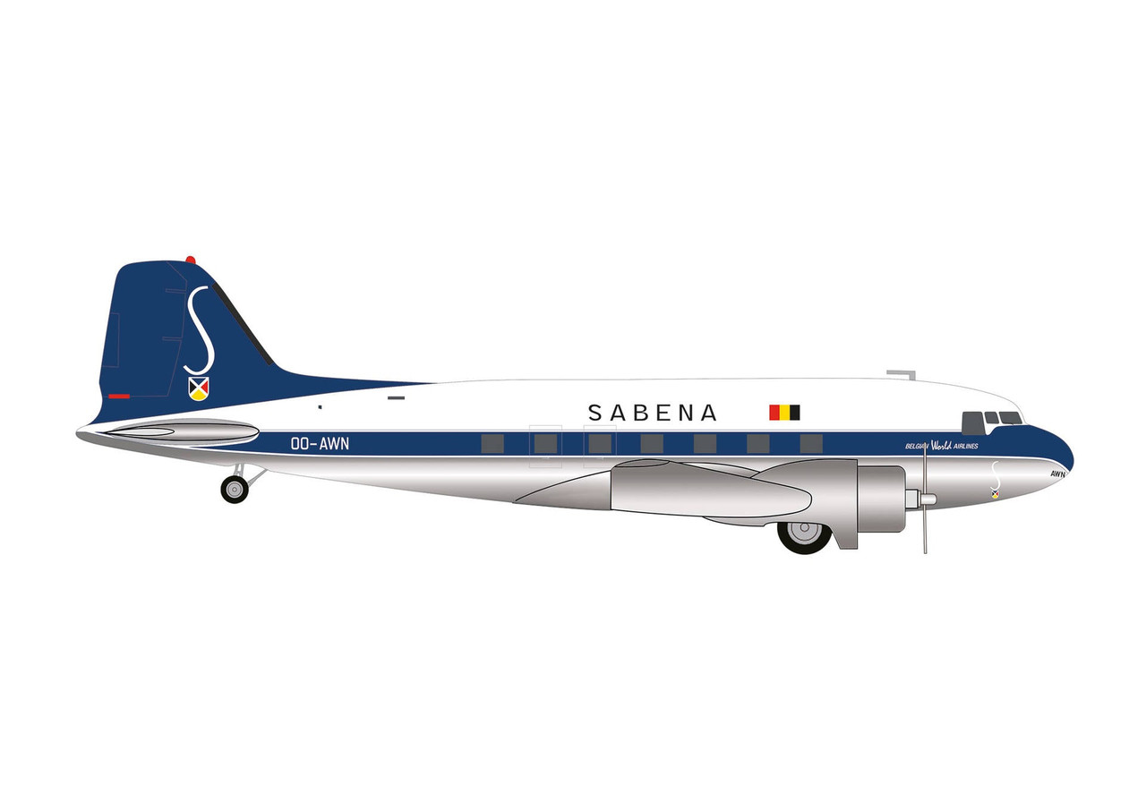 HERPA SABENA DC-3 1:200