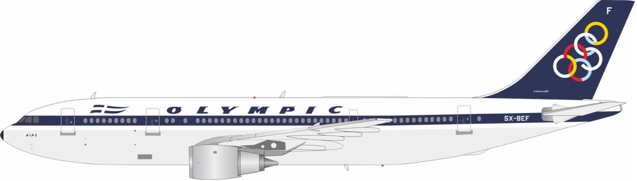 オリンピック エアバス A300 1/200 InFlight200 Olympic Airbus A300B4-103 SX-BEF with stand