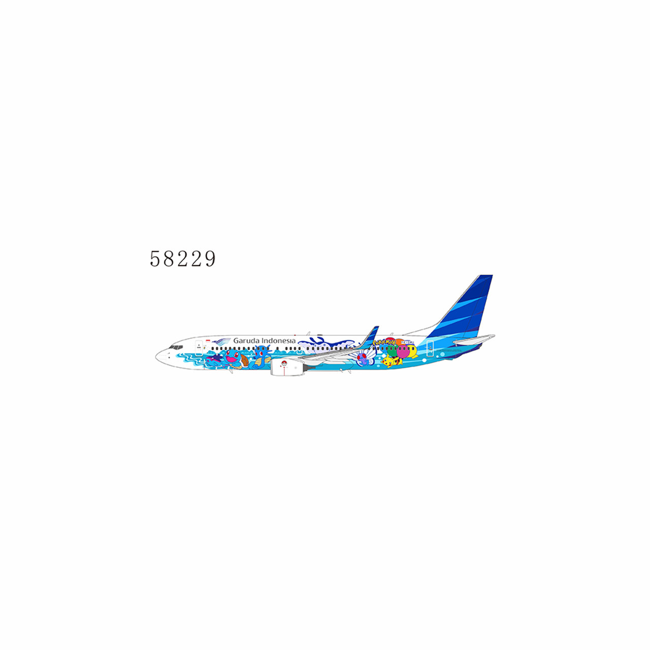NG Model Garuda Indonesia 737-800/w PK-GMU Pikachu Jet GA #1