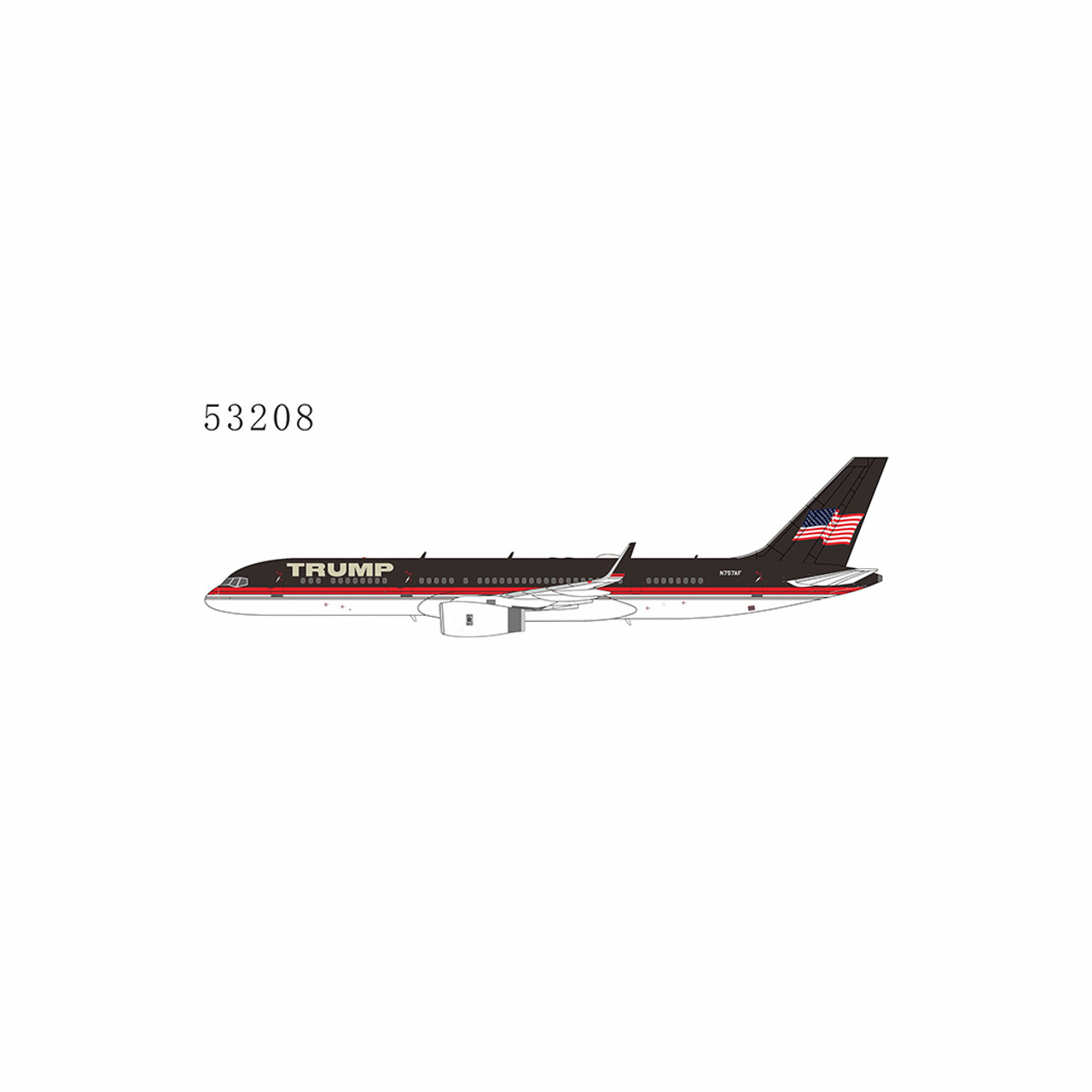 トランプジェット B757-200 星条旗塗装 NG Models 1/400