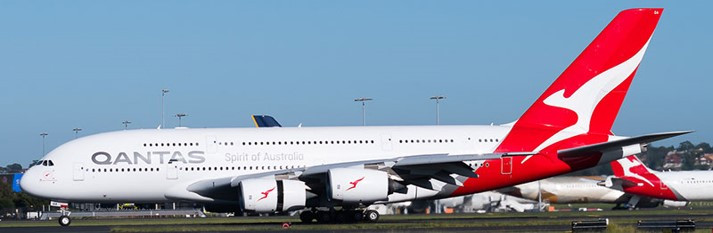 1/400 カンタス航空　エアバスＡ３８０－８００　ＶＨ－ＯＱＡ　スピリット～ 1/400 カンタス航空 エアバスA380－800 VH－OQA