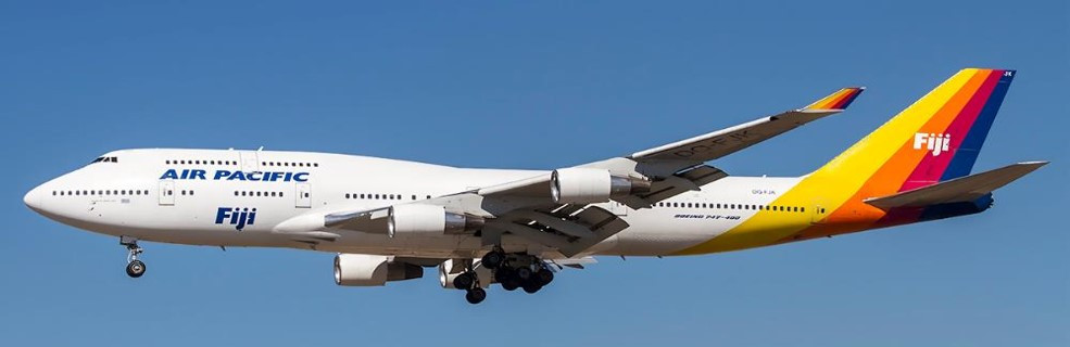 JC Wings Air Pacific Boeing 747-400 Reg: DQ-FJK With Antenna