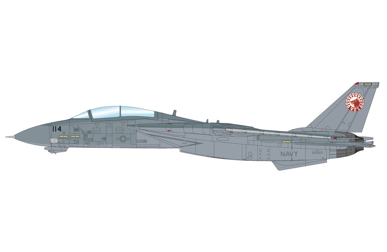 Hobby Master F-14A Tomcat 160665, VF-1, US Navy (w/optional decal