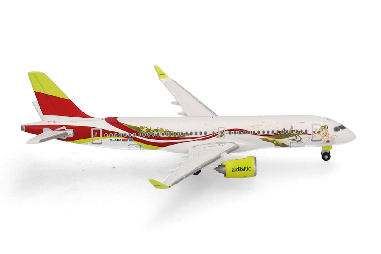 Herpa Wings Air Baltic Airbus A220-300 50th A220 HE538268 1:500