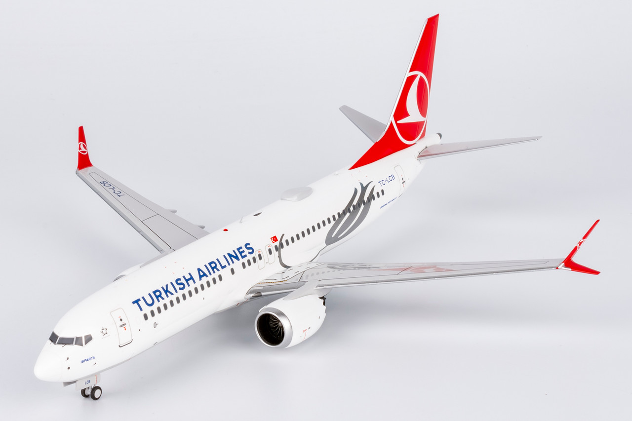 NG Model Turkish Airlines 737 MAX 8 TC-LCB with stand 92011 1:200
