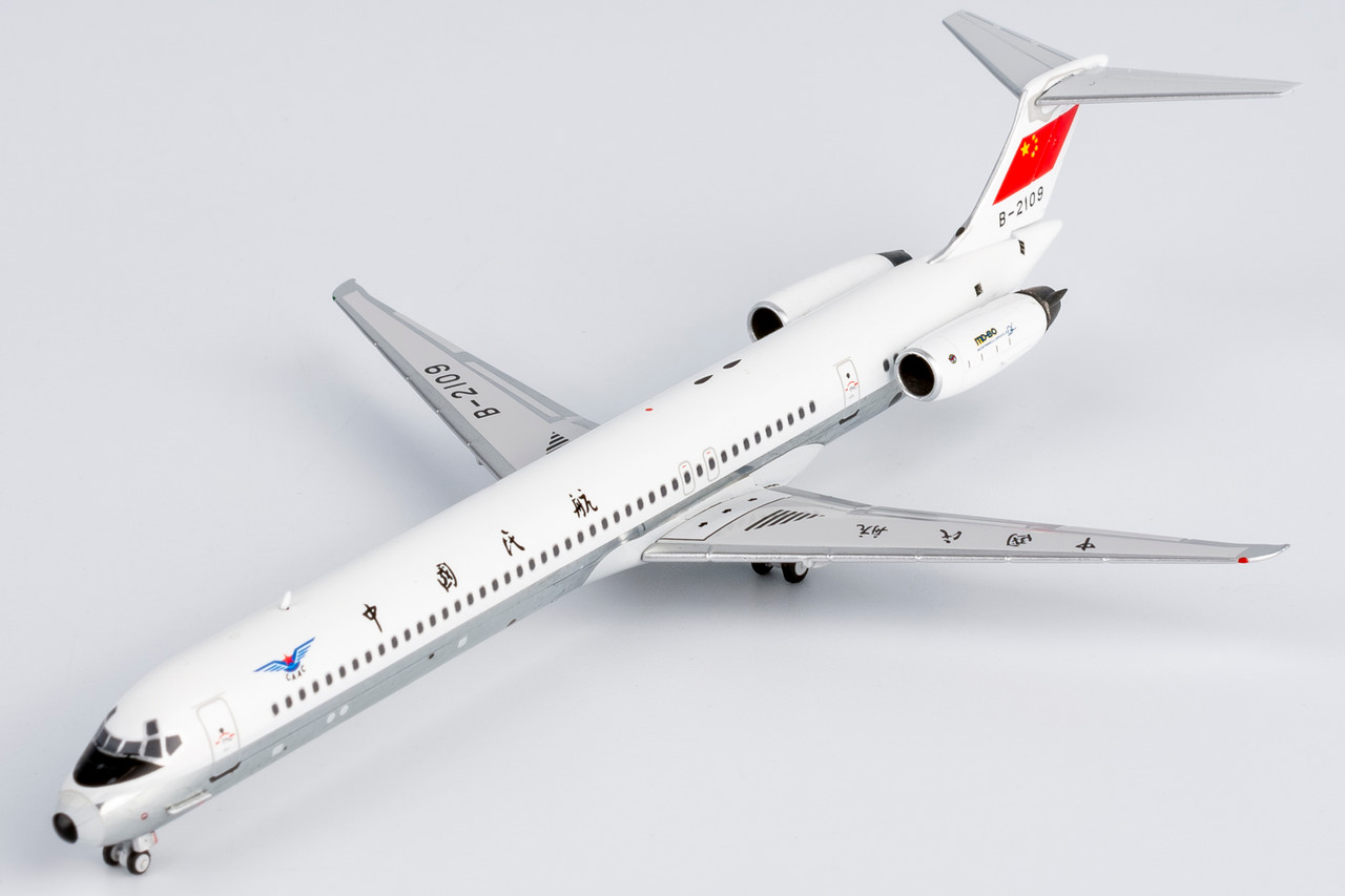 NG Model CAAC MD-82 without cheatline; polished belly B-2109