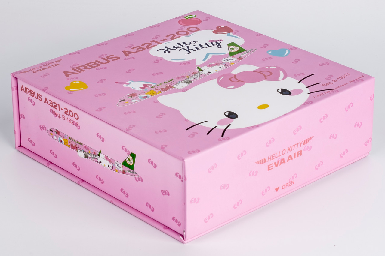 NG Model Eva Airways A321-200/w HELLO KITTY “Pinky Jet” - Sanrio