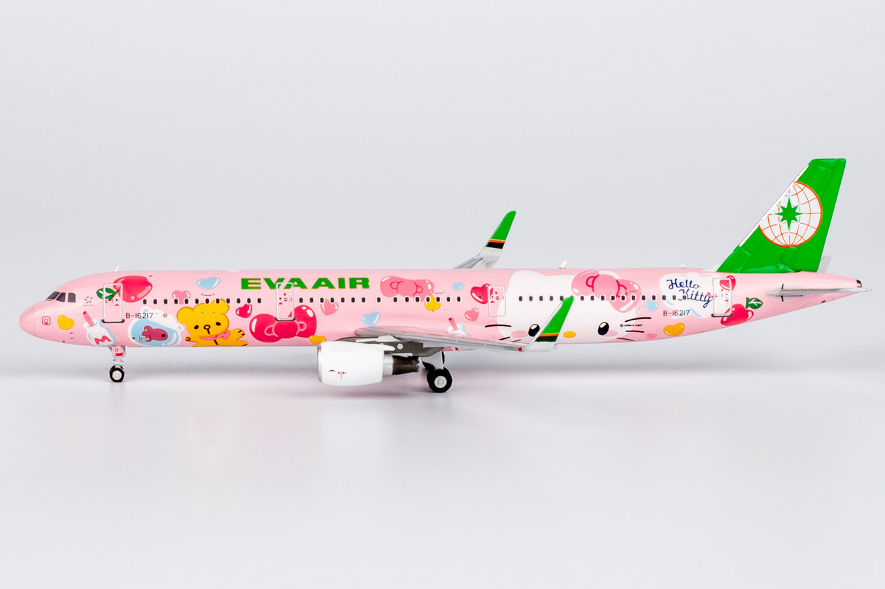 NG Model Eva Airways A321-200/w HELLO KITTY “Pinky Jet” - Sanrio