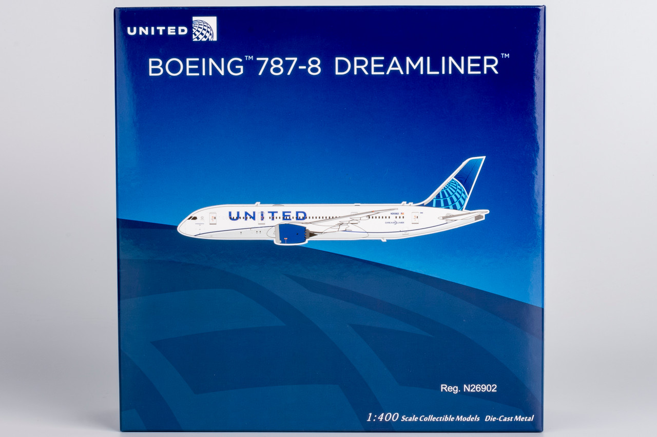 ユナイテッド航空 787-8 ドリームライナー N26902 1/400 NG Model United Airlines 787-8 Dreamliner Blue Evolution c/s