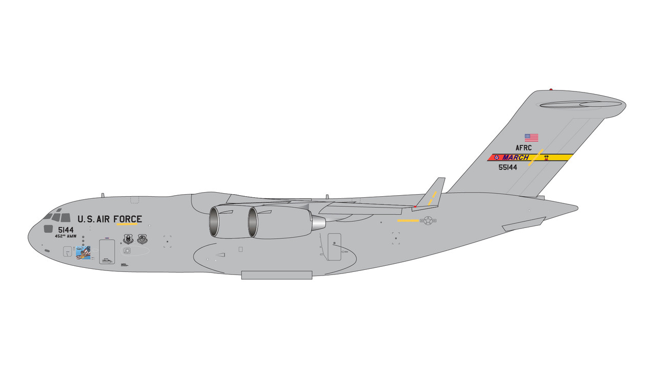 Gemini Jets U.S. Air Force C-17A Globemaster March Air Reserve