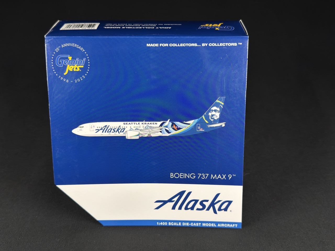 Gemini Jets Alaska 737 MAX 9 Kraken GJASA2189 1:400