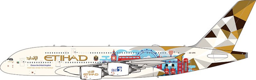 Aviation400 Etihad Airways Airbus A380-861 (Choose the United