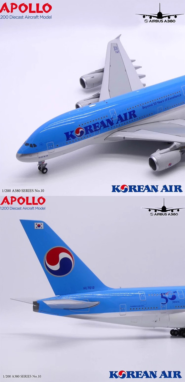 Korean Air A380-861 HL7628 50 Year A242010 1:200