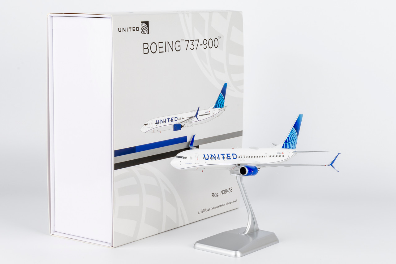 NG Model United Airlines 737-900ER/w Blue Evolution c/s N38458