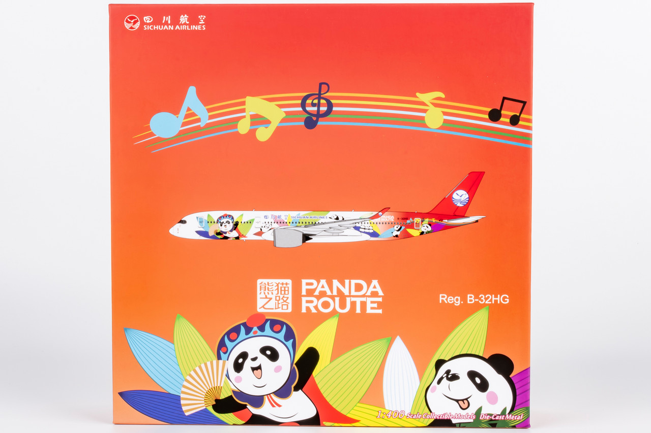 NG Model Sichuan Airlines A350-900 Panda Route B-32HG 39104