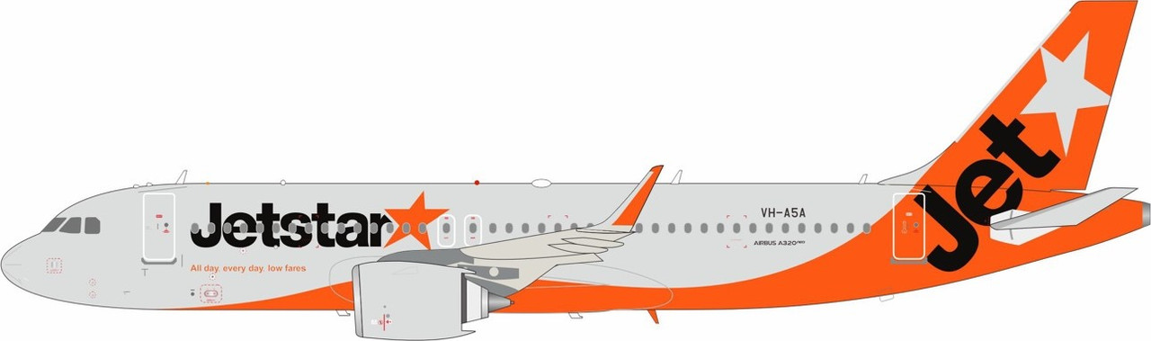 B-Models Jetstar Airways Airbus A320-251N VH-A5A B-320-ASA Scale 1:200