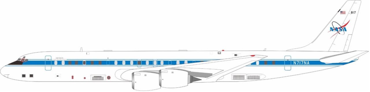InFlight200 NASA McDonnell Douglas DC-8-72 N717NA with stand
