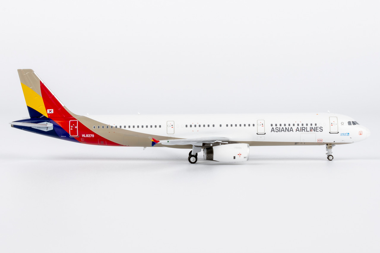 NG Model Asiana Airlines A321-200 HL8279 new titles 13125 1:400