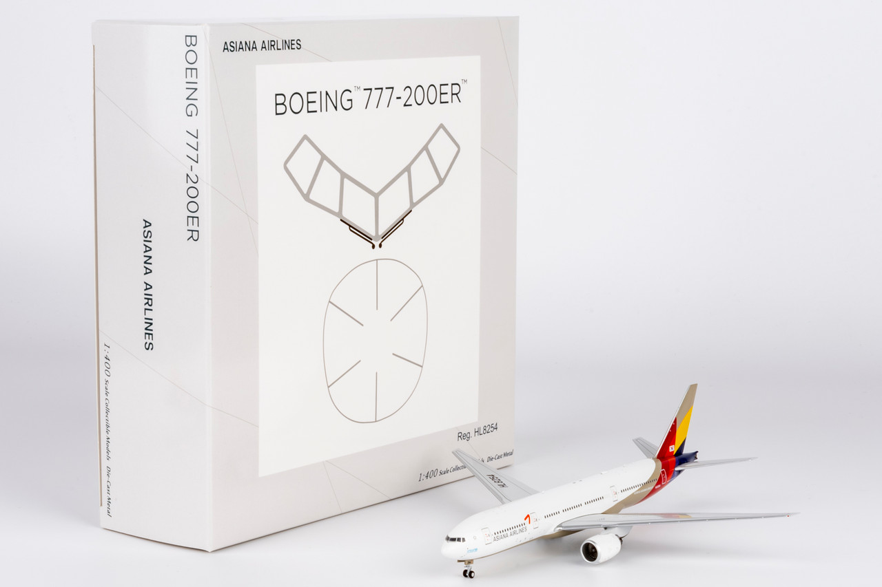 NG Model Asiana Airlines 777-200ER HL8254 72065 1:400
