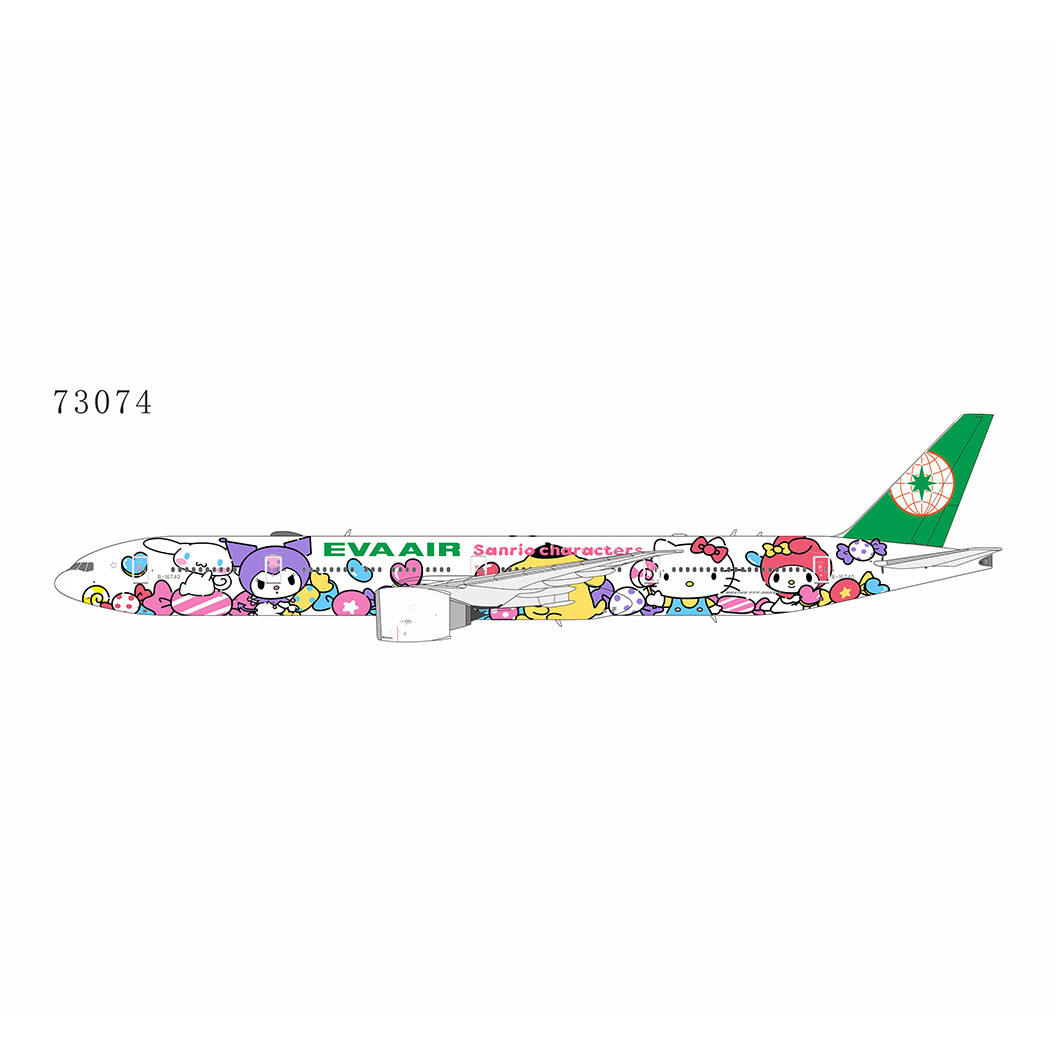 NG Model Eva Airways 777-300ER B-16740 HELLO KITTY “Candy Jet