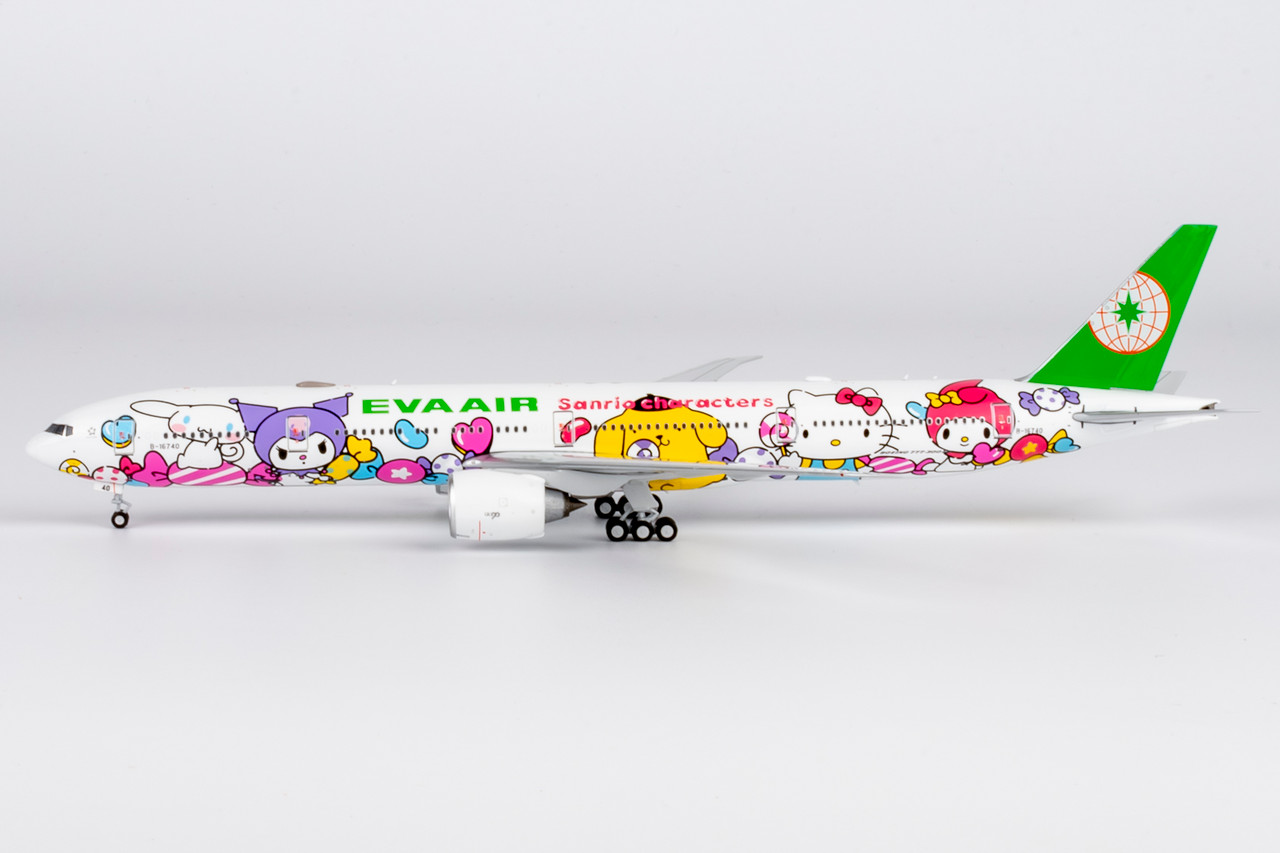 EVA AIR エバー航空 777-300ER ハローキティ Ph 1:400 NG Model Eva Airways 777-300ER B-16740 HELLO KITTY “Candy Jet