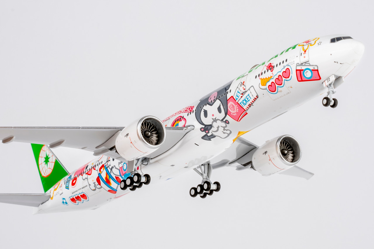 NG EVA AIR エバー航空 B777-300ER ハローキティ 1/400 NG Model Eva Airways 777-300ER B-16722 Hello Kitty - Besties Jet