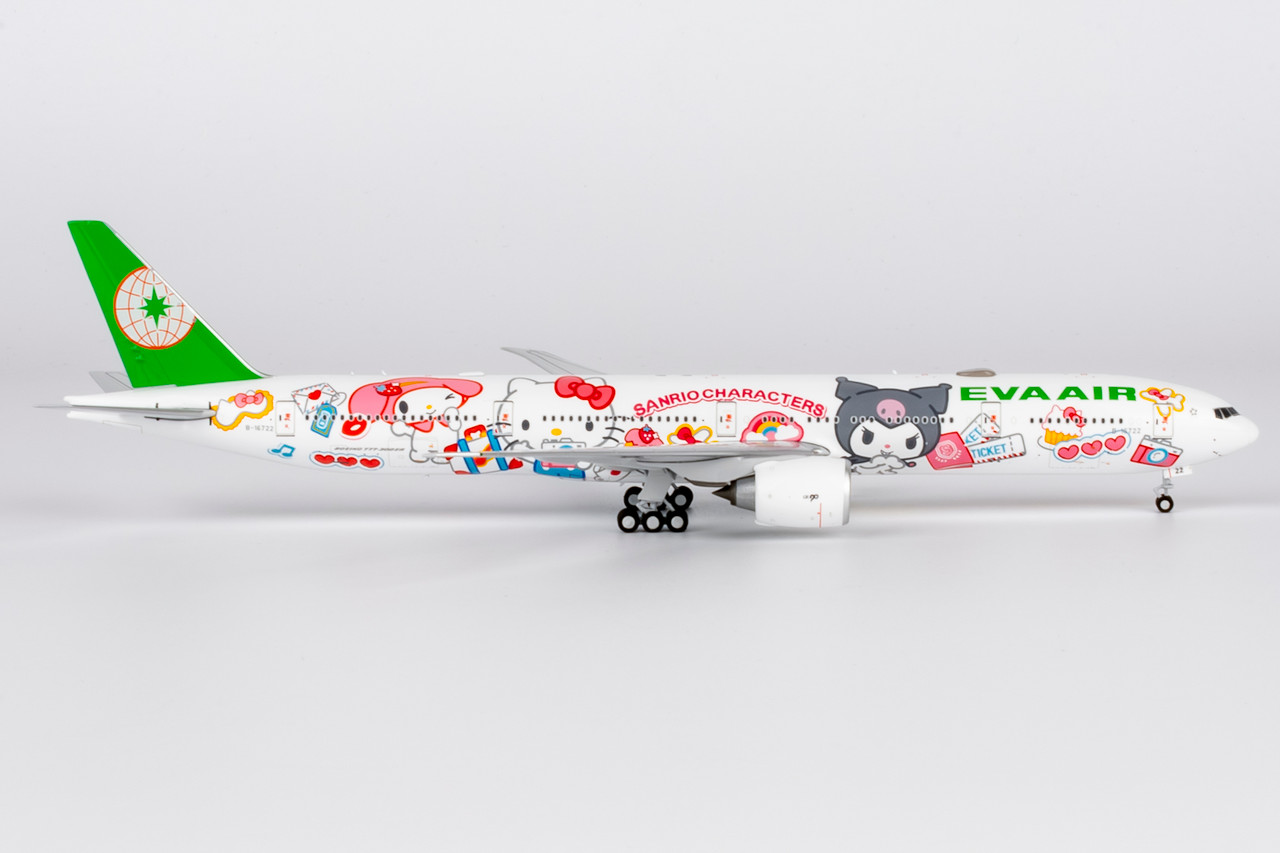 EVA AIR エバー航空 777-300ER ハローキティ Ph 1:400 NG Model Eva Airways 777-300ER B-16722 Hello Kitty - Besties