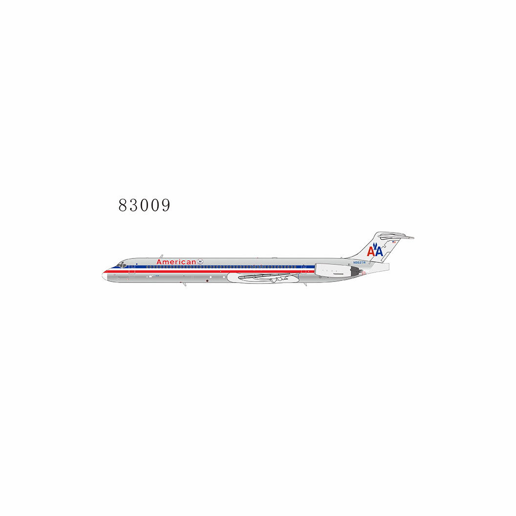 NG Model American Airlines MD-82 N9627R with Flag Tulsa Ⅱ