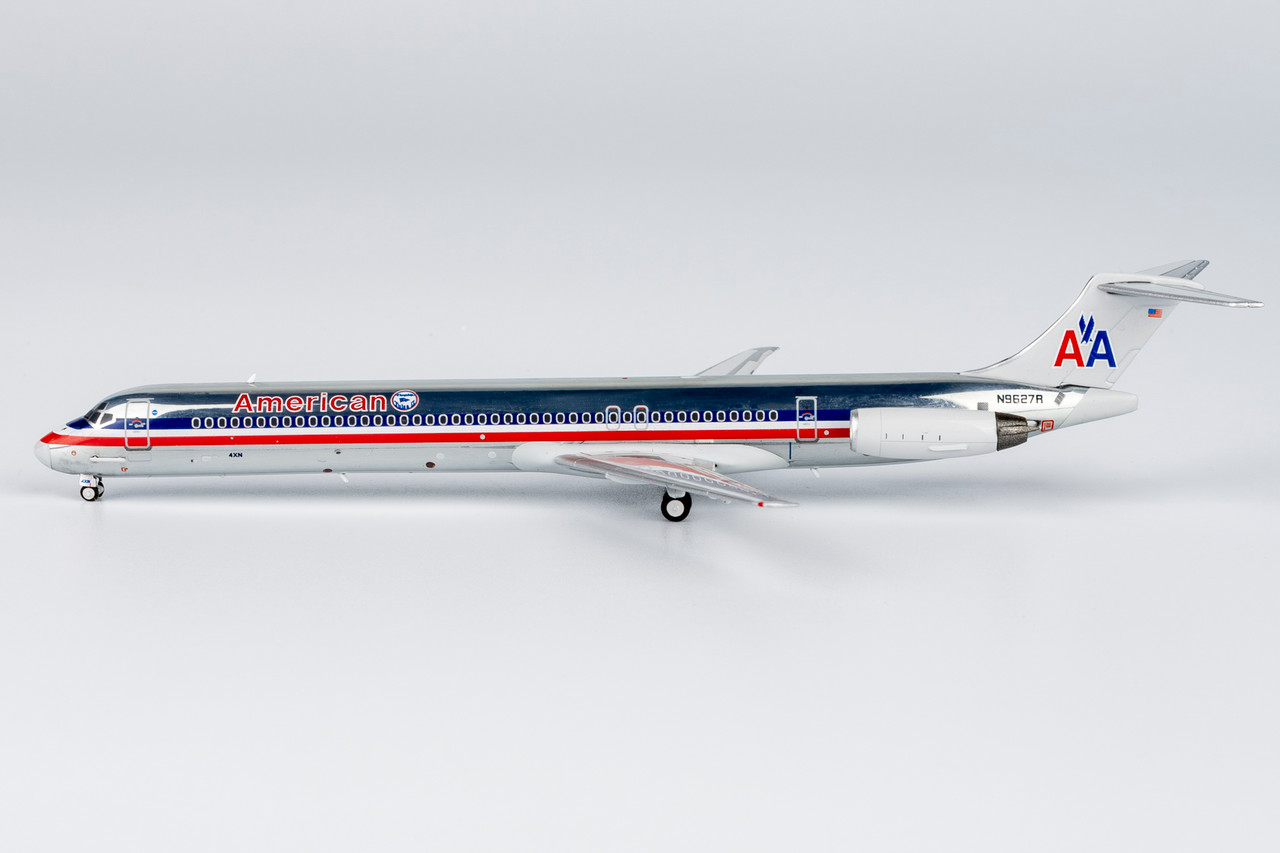 NG Model American Airlines MD-82 N9627R with Flag Tulsa Ⅱ